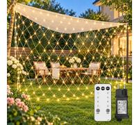 Filet Lumineux Extérieur 2x2m 144 LEDs Guirlande Lumineuse avec Prise