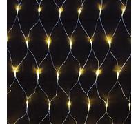 Filet lumineux LED 240 blanc chaud intérieur et extérieur câble transparent a...