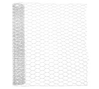 Filet Métallique Hexagonal Argenté, Grillage à Poules Robuste, Jardin | Fil Galvanisé, Découpable et Modelable, Usage Ferme, pour Poule et Oie