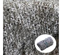 Filet Militaire Camouflage Renforcé en Tissu Oxford, Protection Solaire - Gris, 3x5m (9.8x16.4ft)