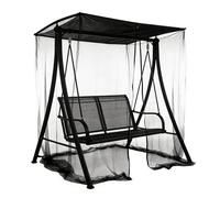 Filet moustiquaire pour balançoire de terrasse,Rideau Portable Pliable avec Fermeture éclair | Filet Anti-Mouches Patio - pour Terrasse Porche Jardin Cour Patio Véranda Appartement