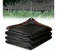 Filet Ombrage 220 x 500 cm Coupe-Vent Perméable à l'eau, avec Bordure, avec Œillets Filet d'ombrage Pergola avec Œillets pour Serre Jardin Pergola Pet House, Noir