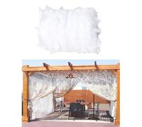 Filet ombrage 4x4m (13.12x13.12 in) Protection Polyvalente Ombrage pour Jardin,Clôture,Balcon,Tonnelle.pour Camping,Résistant au Soleil et à l'eau(Blanc)