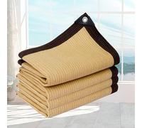 Filet Ombrage Couleur Sable Voile d'ombrage Serre Toile Ombrage Extérieur 3x3 Carré Filets de Balcon Filet de Protection Contre Le Vent,beige-3x2m