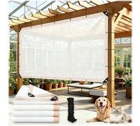 Filet Ombrage Exterieur, Filet D'ombrage avec Œillets Toile Ombrage HDPE Anti - UV Filets De Pergola pour Serre Patio Chenil Voile Brise Vue 1x4.0m 2x5m 4x8m 5.5x10m 9x12m(9X10m)