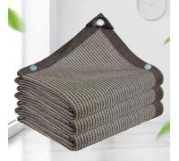 Filet Ombrage Microperforée Beige Voile ombrage Voile d'ombrage 2x3m Bache pour Pergola Toile d'ombrage Carrée 3x3 avec Oeillets,brown-3x7m