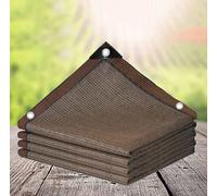 Filet Ombrage Microperforée Beige Voile ombrage Voile d'ombrage 4x3 Rectangulaire Filet Anti Chaleur Toile d'ombrage Ajourée Blanche,brown-3x6m