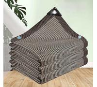 Filet Ombrage Microperforée Beige Voile ombrage Voile d'ombrage 5x5 Imperméable Filet Ombrage Toile d'ombrage Imperméable 4x5,brown-4x4m