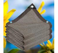 Filet Ombrage Microperforée Beige Voile ombrage Voile Ombrage 2x2 Imperméable Bâche Anti Chaleur Toile d'ombrage Rectangulaire 2x4,brown-6x7m