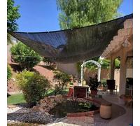 Filet Ombrage Pergola Beige Bâche Anti Chaleur Toile d'ombrage Ajourée 4x5 Rectangulaire Jardin des Fleurs Serre Grange ou Chenil Toit Couvre,black-4x6m