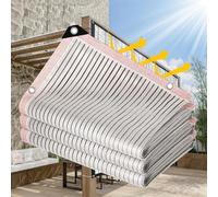 Filet Ombre Aluminium 75% Toile Solaire Renforcée à Tissu Dense pour Voiture/Jardin Protection UV & Thermique pour Succulentes, Extérieur et Paysagisme