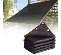 Filet Pare-Soleil 85% Noir, résistant aux UV, Filet Pare-Soleil à Six Bords renforcés, boutonnières métalliques, Serre, Cour, poulailler, abri Voiture, Universel(4mx12m(13.1ftx39.4ft))