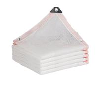 Filet Pare Soleil avec Oeillets, HDPE Toile d'Ombrage Blanc, Protection UV, 3x8m Filet d'ombrage pour La Couverture Jardin Potager Voitures Terrasse Camping Serre Garage(6x6m)