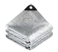 Filet Pare-Soleil en Aluminium Filet Pare-Soleil en Aluminium à 99% d'ombrage, réfléchissant argenté for l'été, Anti-UV, pergola, auvent for Voiture(1x1m)