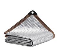 Filet Pare-Soleil en Aluminium Filet Pare-Soleil en Aluminium avec taux d'ombrage de 85%, réfléchissant argenté for l'été, Anti-UV, pergola, auvent for Voiture(6-Line Black Edge,1.5x5m)