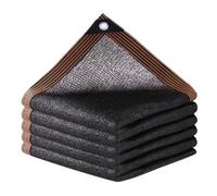 Filet Pare-Soleil Noir for 70 à 80% d'ombrage, Couverture de Serre végétale, clôture, intimité, Jardin, Soleil, bidonville, Externe(3x3meters)