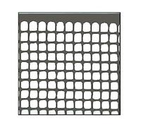 Filet plastique carré 10 x 10 gris 5 m