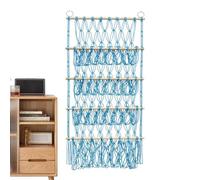 Filet pour animaux en peluche bohème - Boîte suspendue pour jouets souples à 4 couches, organisateur à suspendre décoratif | filet de rangement Boho pour petits jouets, conteneur Salv
