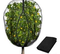 Filet pour arbres fruitiers avec fermeture éclair et cordon de serrage, filet de jardin en maille ultra fine, pour arbres fruitiers, myrtilles, plantes, protéger contre les oiseaux, les écureuils (2,4