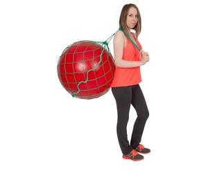Filet pour ballon de gymnastique - Accessoire de rangement et sac de transport - Vert, 1 Ball