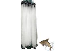 Filet pour la pêche - Portable avec flotteur, coulant rapide et réutilisable | Filet de pêche pour la carpe, la ruda et la carpe en marbre dans les lacs, les rivières, les zones côtières et le long