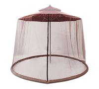 Filet pour Parasol De Terrasse - Filet Maille pour Ombrelle De Jardin - Toile D'ombrage pour Jardin Balcon avec Fermeture Eclair 3x2.