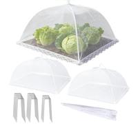 Filet pour | Pliable et réutilisable 43,2 x 43,2 cm - Filet dôme pour serre, jardin, légumes, fleurs, fraises, bonsaïs,