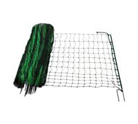 Filet pour poules TERRE JARDIN 24 m - Maille 10 x 10 et 4,5 x 4,5 cm - H. 115 cm - Noir et vert