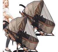 Filet pour Poussette | 2X Housse de Parc pour Bébé,Protection Solaire Respirante Léger Portable pour Promenades Voyages Sécurité Parc Jeu Randonnée Transport Facile