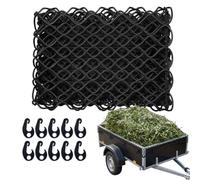 Filet pour remorque Relaxdays, 1 x 2 m, élastique, à Mailles Larges, Noir