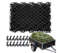 Filet pour remorque Relaxdays, 2 x 3 m, élastique, à Mailles Larges, Noir