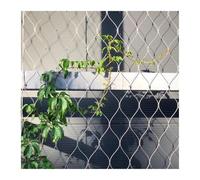 Filet protection for jardin et plantes, maille 5x5cm, réutilisable, en câble d'acier inoxydable 304 LGJEGD(1x7m)