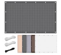 Filet Protection Solaire 1.3 x 1.8 m Respirant Protection Solaire Voile Ombrage Anti UV avec Cordes et Serre-Câbles pour Serre/Jardin/Pergola/Patio Lawn, Gris Foncé