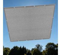 Filet Protection Solaire 1.4 x 3 m Anti UV Filet d'ombrage Perméable à l'eau avec Œillets pour Potager, Serre, Balcon, Terrasse, Pergola, Patio, Gris Clair