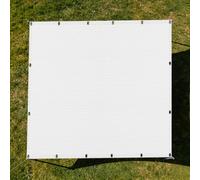 Filet Protection Solaire 1.9 x 3.1 m Vent et Perméable à l'eau Tissu D'Intimité avec Œillets pour Jardin, Terrasse, Balcon, Camping, Pergola, Blanc
