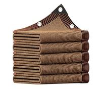 Filet Protection Solaire 150 x 210 cm Résistant Aux UV et Au Vent Bloquer Les Rayons UV, avec Œillets Tissu Ombrage Pergola pour Serre Jardin Couverture Potager Terrasse, Marron