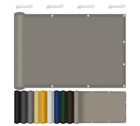 Filet Protection Solaire 180 x 340 cm Imperméable Protection, UV Store Pare-Soleil avec Œillets pour Balcon, Serre, Plantes, Terrasse, Clapier, Piscine, Kaki