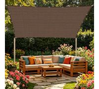 Filet Protection Solaire 2.2 x 3.2 m Anti UV Renforce Épaissir Voile Ombrage avec Œillets pour Couverture Végétale Serre Jardin Pergola Patio Lawn Pet House, Brun