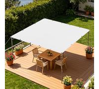 Filet Protection Solaire 2.3 x 2.5 m Vent et Perméable à l'eau Filet de Protection Résistant pour Potager, Serre, Balcon, Terrasse, Pergola, Patio, Blanc