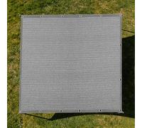 Filet Protection Solaire 2.4 x 3.5 m Vent et Perméable à l'eau Tissu D'Intimité avec Œillets pour Jardin, Terrasse, Balcon, Camping, Pergola, Gris Clair
