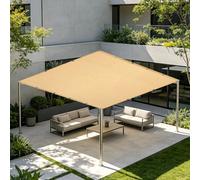 Filet Protection Solaire 2.4 x 3.6 m Protection Solaire Filet d'ombrage Perméable à l'eau Plusieurs Tailles pour Jardin, Terrasse, Balcon, Camping, Pergola, Couleur Crème