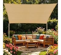Filet Protection Solaire 2 x 4 m Anti UV Renforce Épaissir Voile Ombrage avec Œillets pour Couverture Végétale Serre Jardin Pergola Patio Lawn Pet House, Jaune Sable
