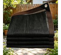 Filet Protection Solaire 255 x 335 cm Résistant Aux UV et Au Vent Bloquer Les Rayons UV, avec Œillets Voile Ombrage Ajourée Tissu pour Patio Serre Jardin Pergola Pet House, Noir