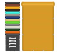 Filet Protection Solaire 280 x 340 cm Imperméable Protection, UV Toile Ombrage Auvent avec Oeillets et Cordons pour Patio Jardin, Terrasse, Extérieur, Balcon, Or