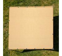 Filet Protection Solaire 3.1 x 3.8 m Vent et Perméable à l'eau Tissu D'Intimité avec Œillets pour Jardin, Terrasse, Balcon, Camping, Pergola, Couleur Crème