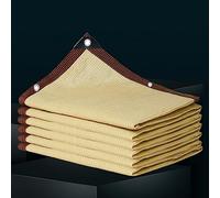 Filet Protection Solaire 3x8m Filet D'ombrage Toile D'ombrage Voile d'ombrage Protection Solaire, Respirant, Couverture Végétales Plantes Jardin Voitures,beige-4x4m