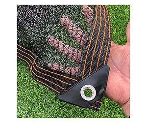 Filet Protection Solaire 50%-60%, en Maille RéSistante pour Bloquer Les Rayons UV Noir Voile Serres D'Ombrage,pour des Fleurs Serre Grange Ou Chenil Toit Couvre (3mx5m/9.8ftx16.4ft)