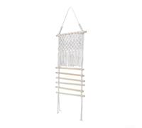 Filet Rangement Barrettes Créatif 35x115cm pour coton Filet Rangement | Coton naturel et bois, design créatif, organise barrettes, réduit désordre, gain de temps
