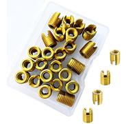 Filet Rapporté Insert de Filetage Inserts Autotaraudeur M4 Filets Rapportés Combiné Kit 24pcs pour Reparation Filetage (M4)