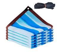 Filet rectangulaire en maille fine avec œillets et corde, bloqueur de débris d'extérieur, parfait pour la prévention des feuilles et des ordures 6 x 9 m